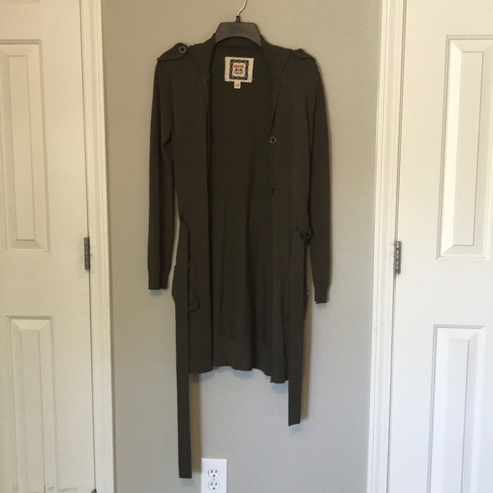 Chelsea & Violet olive green cardigan